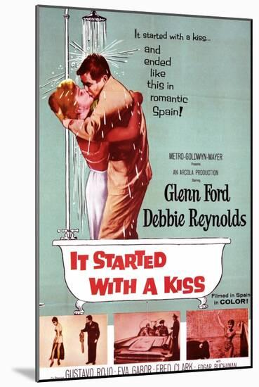 It Started with a Kiss, Debbie Reynolds, Glenn Ford, 1959-null-Mounted Art Print