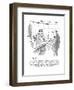 "It was a very bleak period in my life, Louie.  Martinis didn't help.  Rel?" - New Yorker Cartoon-Henry Martin-Framed Premium Giclee Print