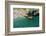 Italia, Apulia, Polignano a Mare. Crowded beach on a weekend. green.-Michele Molinari-Framed Photographic Print