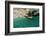 Italia, Apulia, Polignano a Mare. Crowded beach on a weekend. green.-Michele Molinari-Framed Photographic Print