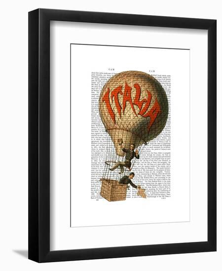 Italia Hot Air Balloon-Fab Funky-Framed Art Print