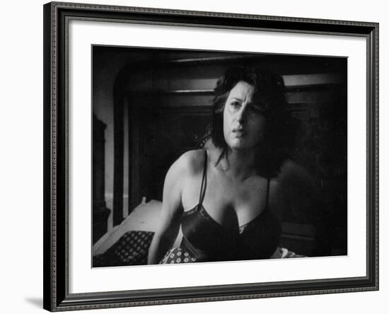 Italian Actress Anna Magnani Appearing in the Movie "Bellissima"-Alfred Eisenstaedt-Framed Premium Photographic Print