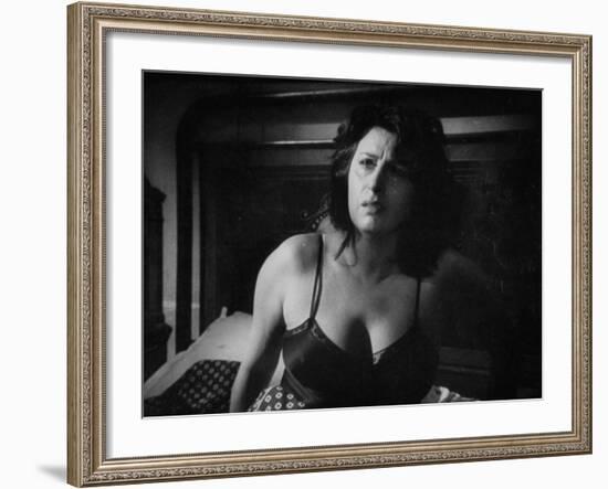 Italian Actress Anna Magnani Appearing in the Movie "Bellissima"-Alfred Eisenstaedt-Framed Premium Photographic Print