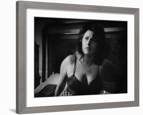 Italian Actress Anna Magnani Appearing in the Movie "Bellissima"-Alfred Eisenstaedt-Framed Premium Photographic Print