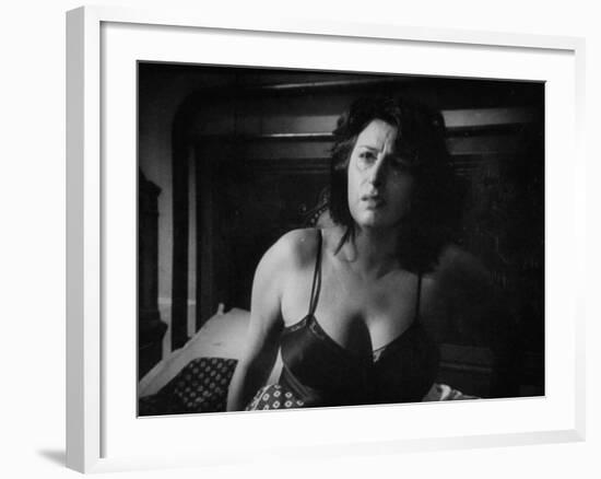 Italian Actress Anna Magnani Appearing in the Movie "Bellissima"-Alfred Eisenstaedt-Framed Premium Photographic Print