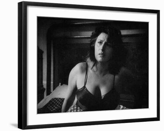 Italian Actress Anna Magnani Appearing in the Movie "Bellissima"-Alfred Eisenstaedt-Framed Premium Photographic Print