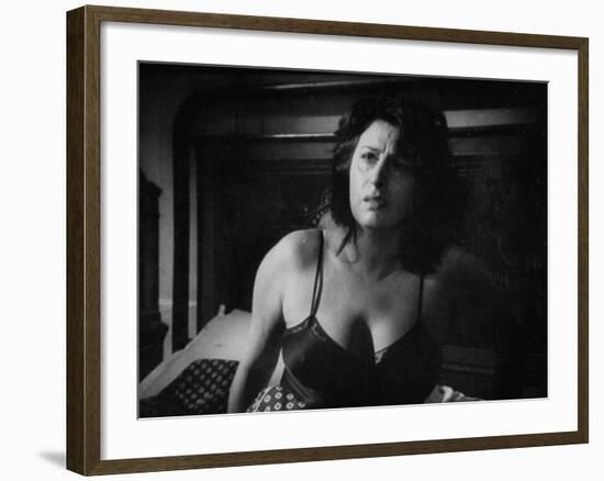 Italian Actress Anna Magnani Appearing in the Movie "Bellissima"-Alfred Eisenstaedt-Framed Premium Photographic Print