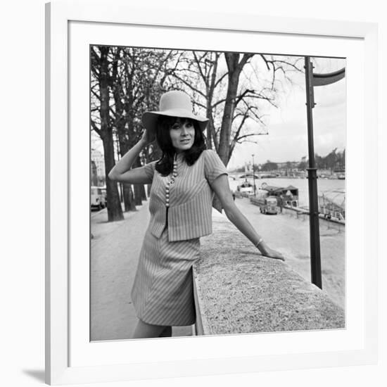 Italian Actress Maria Grazia Bucella in Pairs, 17 March 1967-null-Framed Photo