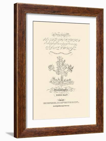 Italian Alphabet-null-Framed Art Print