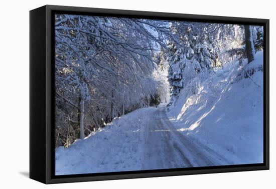 Italian Alps in Winter, Aosta Valley, Italy, Europe-Angelo-Framed Premier Image Canvas
