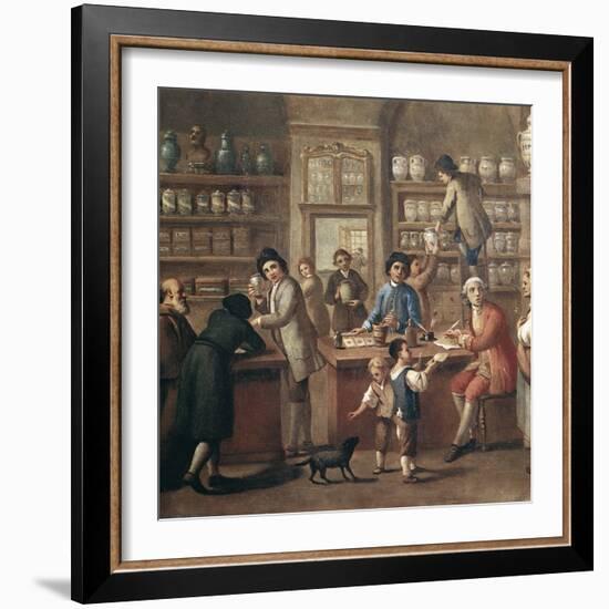 Italian Apothecary, 18th Century-Science Photo Library-Framed Premium Photographic Print