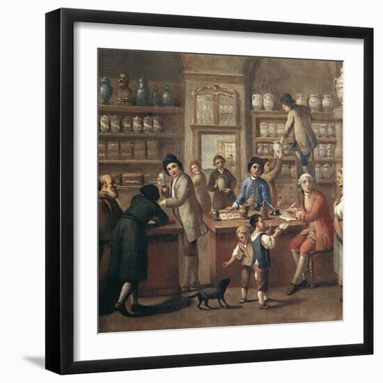 Italian Apothecary, 18th Century-Science Photo Library-Framed Premium Photographic Print