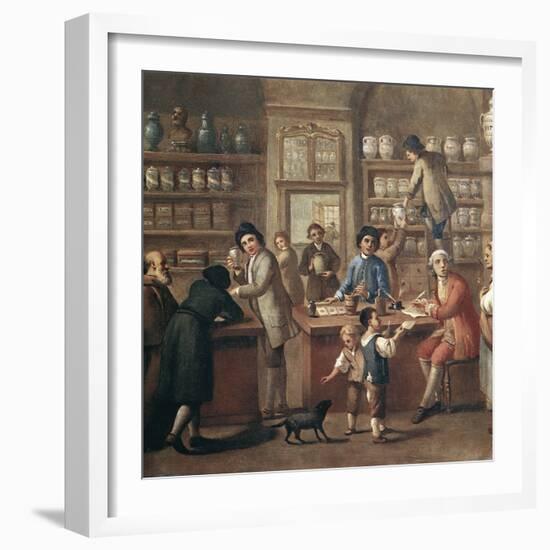 Italian Apothecary, 18th Century-Science Photo Library-Framed Premium Photographic Print