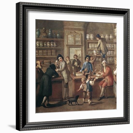 Italian Apothecary, 18th Century-Science Photo Library-Framed Premium Photographic Print