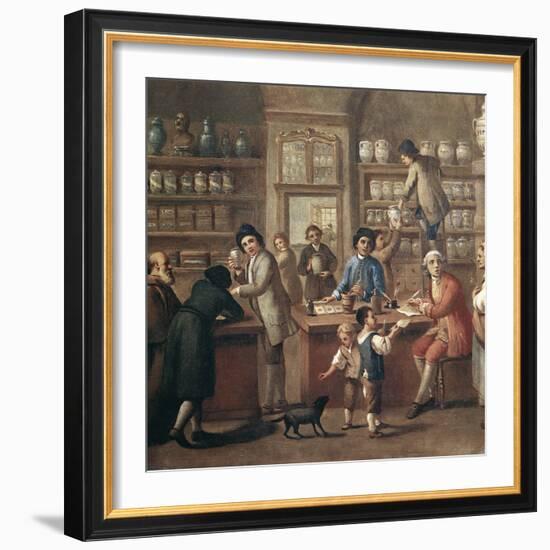 Italian Apothecary, 18th Century-Science Photo Library-Framed Premium Photographic Print