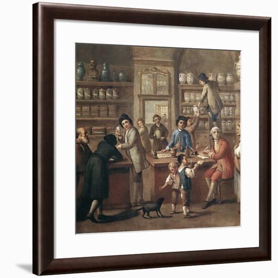 Italian Apothecary, 18th Century-Science Photo Library-Framed Photographic Print
