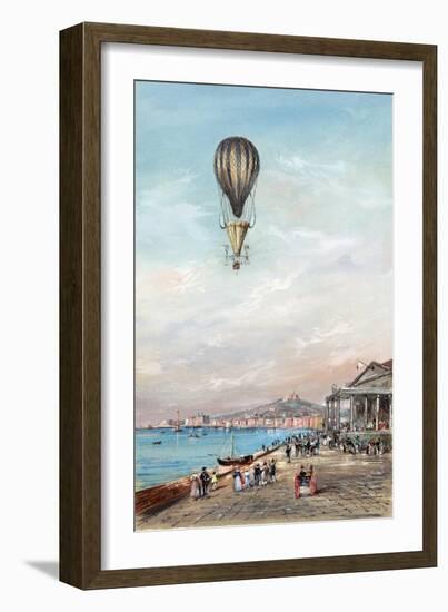 Italian Ballon Ascension-null-Framed Art Print