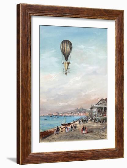 Italian Ballon Ascension-null-Framed Art Print