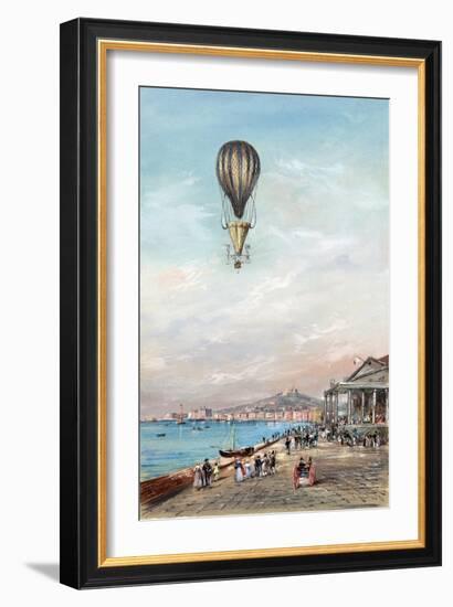 Italian Ballon Ascension-null-Framed Art Print