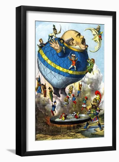 Italian Balloon Cartoon-null-Framed Art Print