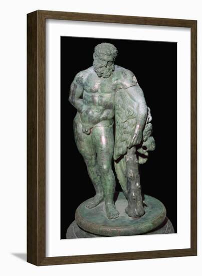 Italian bronze of Heracles, 3rd century BC. Artist: Unknown-Unknown-Framed Giclee Print