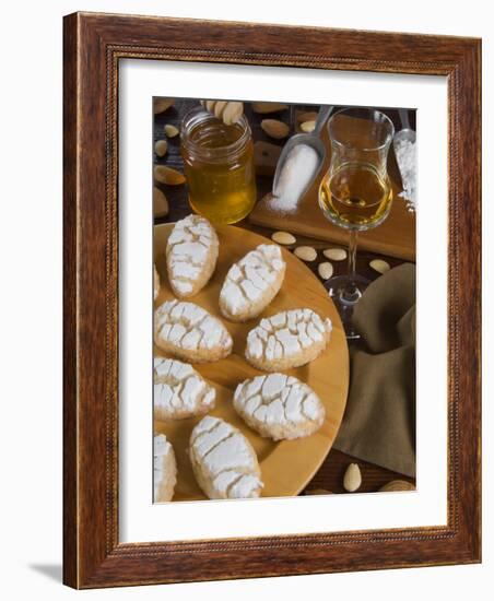 Italian Cakes, Ricciarelli of Siena, Tuscany, Italy, Europe-Tondini Nico-Framed Photographic Print