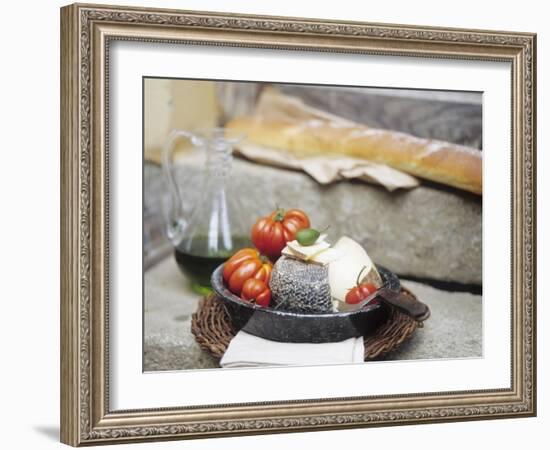 Italian Cheese, Tomatoes, Olive Oil and White Bread-Eising Studio - Food Photo and Video-Framed Photographic Print