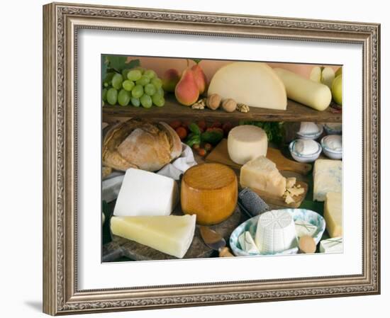 Italian Cheeses, Italy-Nico Tondini-Framed Photographic Print