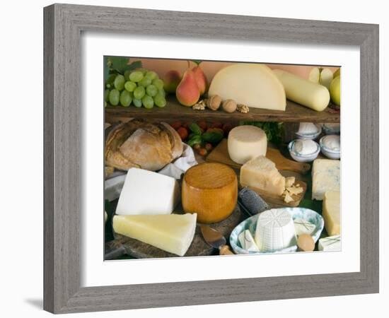 Italian Cheeses, Italy-Nico Tondini-Framed Photographic Print