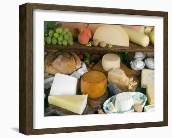 Italian Cheeses, Italy-Nico Tondini-Framed Photographic Print