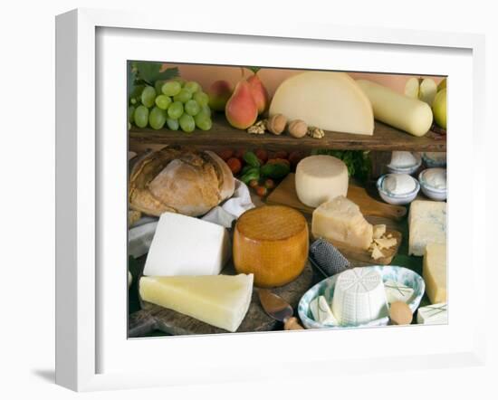 Italian Cheeses, Italy-Nico Tondini-Framed Photographic Print