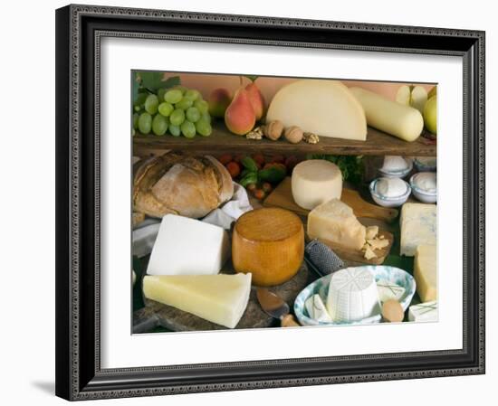 Italian Cheeses, Italy-Nico Tondini-Framed Photographic Print