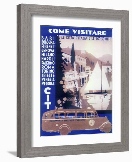 Italian Cities-Vintage Apple Collection-Framed Giclee Print