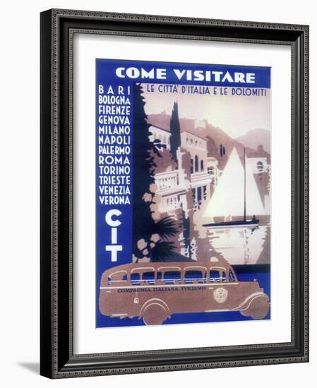 Italian Cities-Vintage Apple Collection-Framed Giclee Print