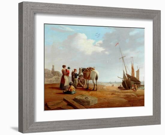 Italian Coast Scene-William Clarkson Stanfield-Framed Giclee Print