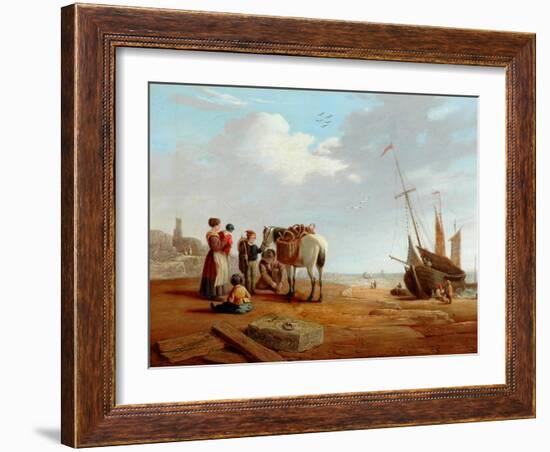 Italian Coast Scene-William Clarkson Stanfield-Framed Giclee Print