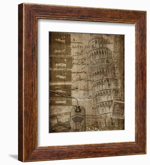 Italian Collage-Dawne Polis-Framed Art Print