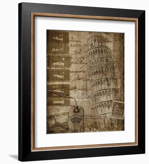 Italian Collage-Dawne Polis-Framed Art Print