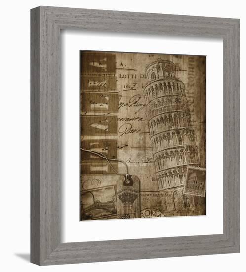 Italian Collage-Dawne Polis-Framed Art Print