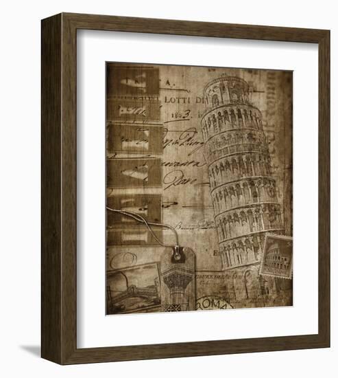 Italian Collage-Dawne Polis-Framed Art Print