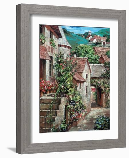 Italian Country Village I-Roger Duvall-Framed Art Print