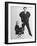 Italian Dir. Federico Fellini and Actress Wife Giulietta Masina Posing in Studio-Gjon Mili-Framed Premium Photographic Print