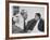 Italian Film Maker, Carlo Ponti, with Czech Director, Milos Forman, While Visiting New York City-null-Framed Premium Photographic Print