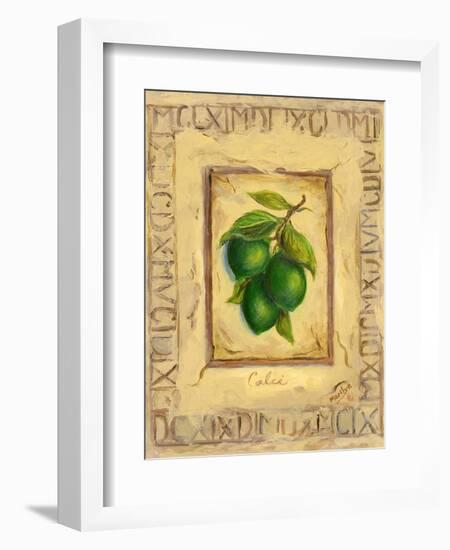 Italian Fruit Limes-Marilyn Dunlap-Framed Art Print