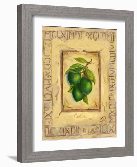 Italian Fruit Limes-Marilyn Dunlap-Framed Art Print