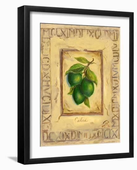 Italian Fruit Limes-Marilyn Dunlap-Framed Art Print