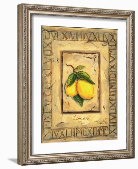 Italian Fruits Lemons-Marilyn Dunlap-Framed Art Print