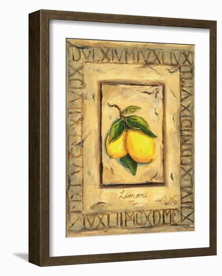 Italian Fruits Lemons-Marilyn Dunlap-Framed Art Print
