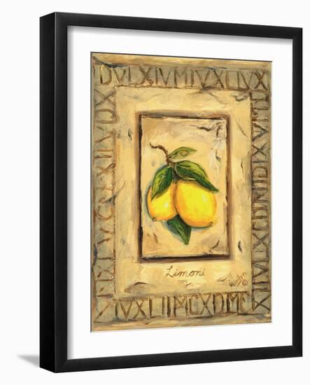 Italian Fruits Lemons-Marilyn Dunlap-Framed Art Print