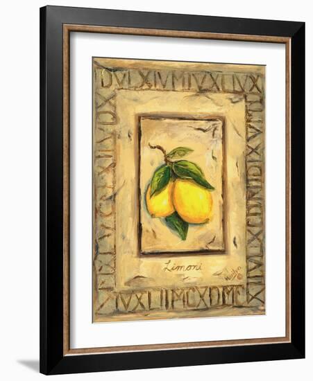 Italian Fruits Lemons-Marilyn Dunlap-Framed Art Print